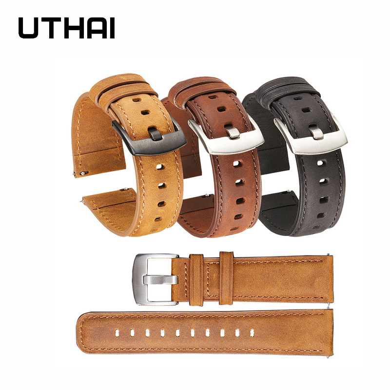 Leather Strap Quick Release - UTHAI Z85 Calf Leather Watchbands Smart