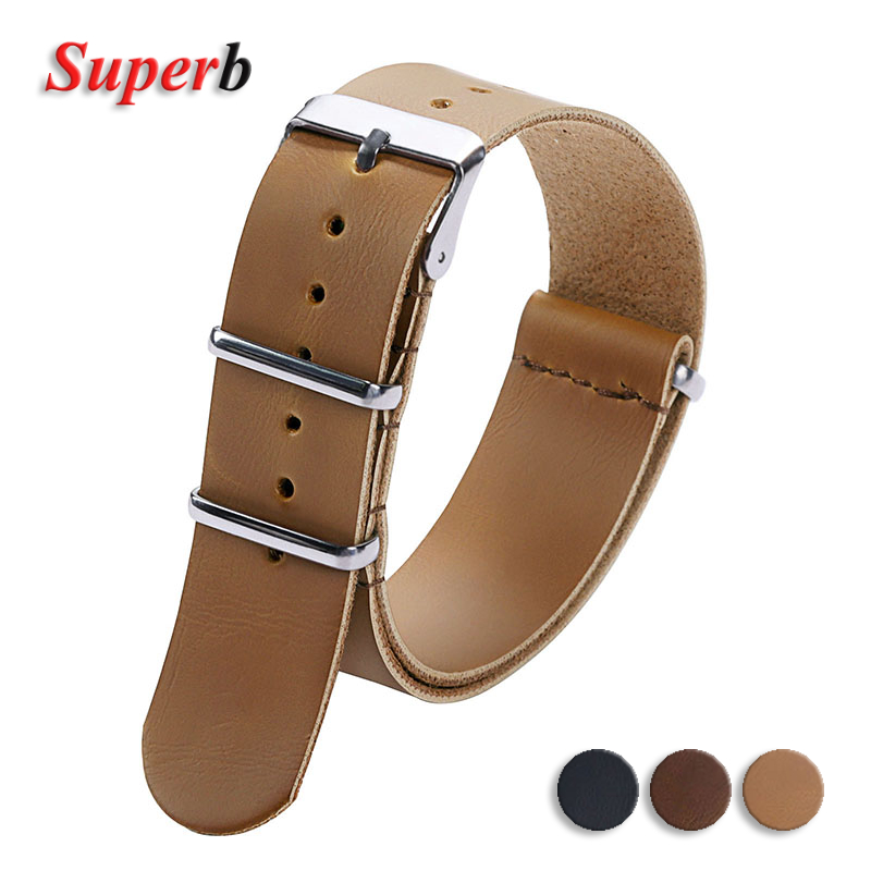 Leather Watch Band Men - PU Leather Watch Strap Soft Leather