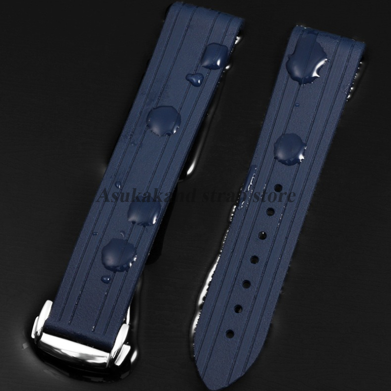 Curved End Rubber Silicone Wat - Omega Watch Seamaster 评论和价格