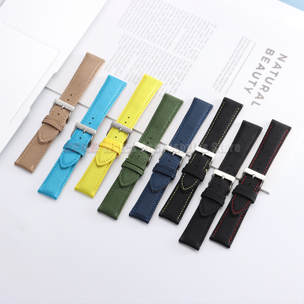 Waterproof Sailcloth Watch Ban - Leather Strap Quick Release 评论和价格