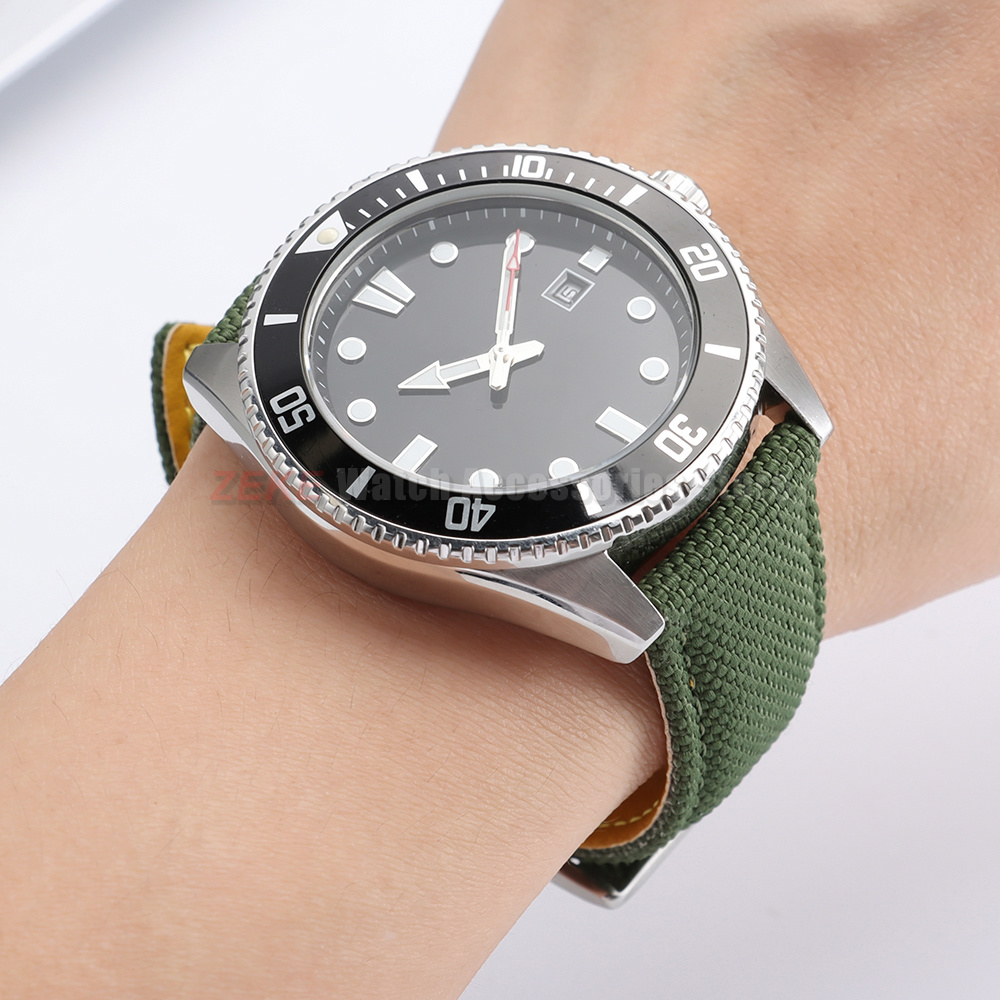 Waterproof Sailcloth Watch Ban - Leather Strap Quick Release 评论和价格