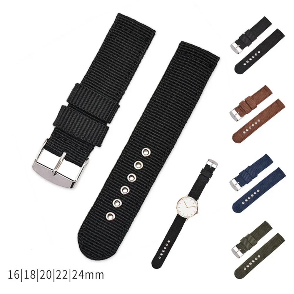 Soft and Comfortable Nylon Str - Canvas Strap Watch 评论和价格