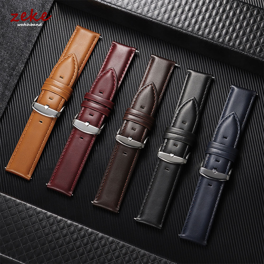 Genuine Leather Watch Band Cal - Leather Watch Band Men 评论和价格