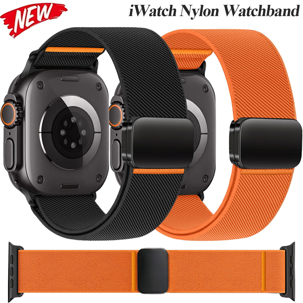 Nylon Loop Strap For Apple Wat - Milanese Loop Magnetic 评论和价格