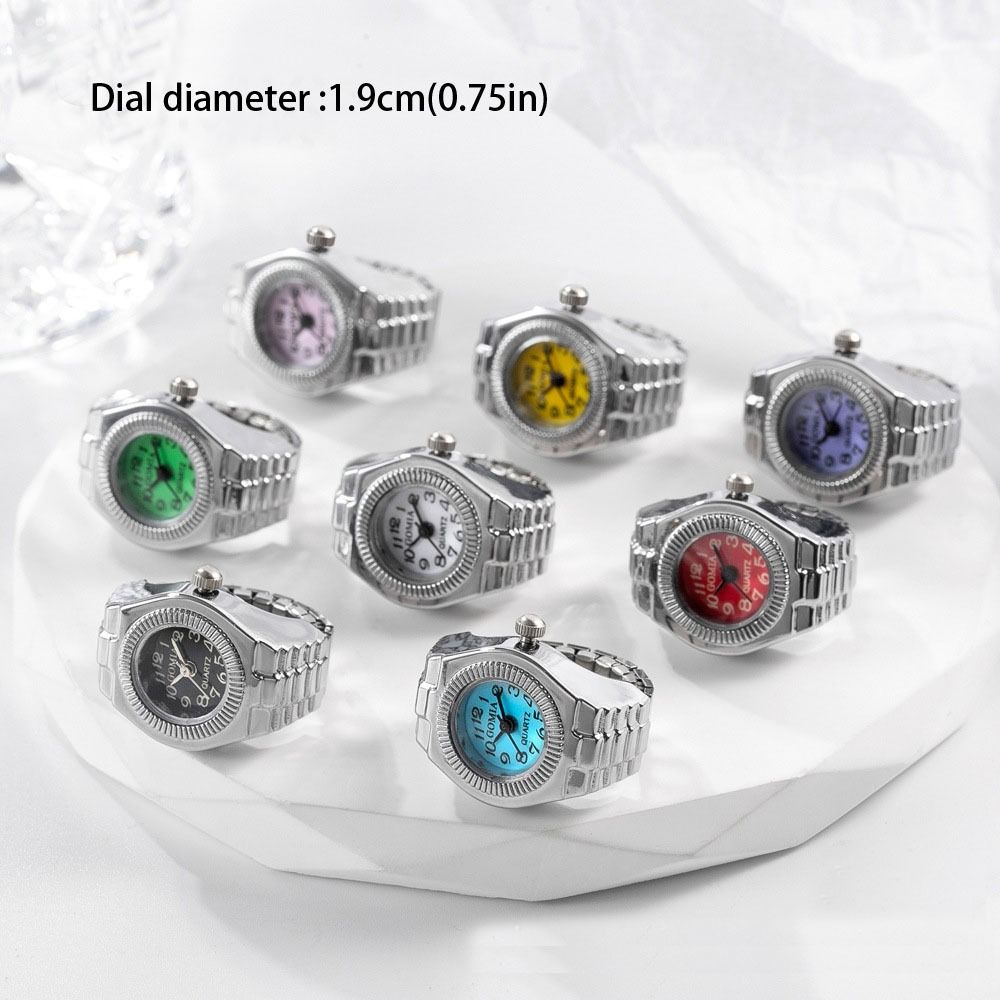 Punk Mini Finger Watch Rings A - Canvas Strap Watch 评论和价格