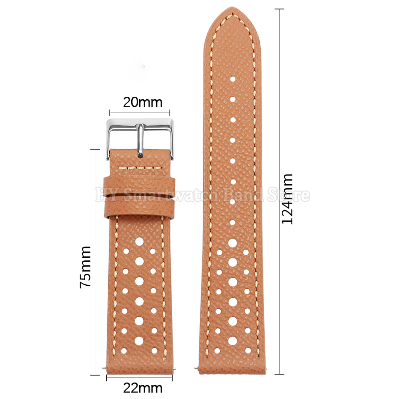 18mm 19mm 20mm 22mm Breathable - Leather Strap Quick Release 评论和价格