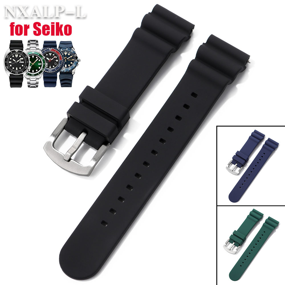 20mm 22mm Silicone Watch Band  - Seiko Watch 5 Sports 评论和价格