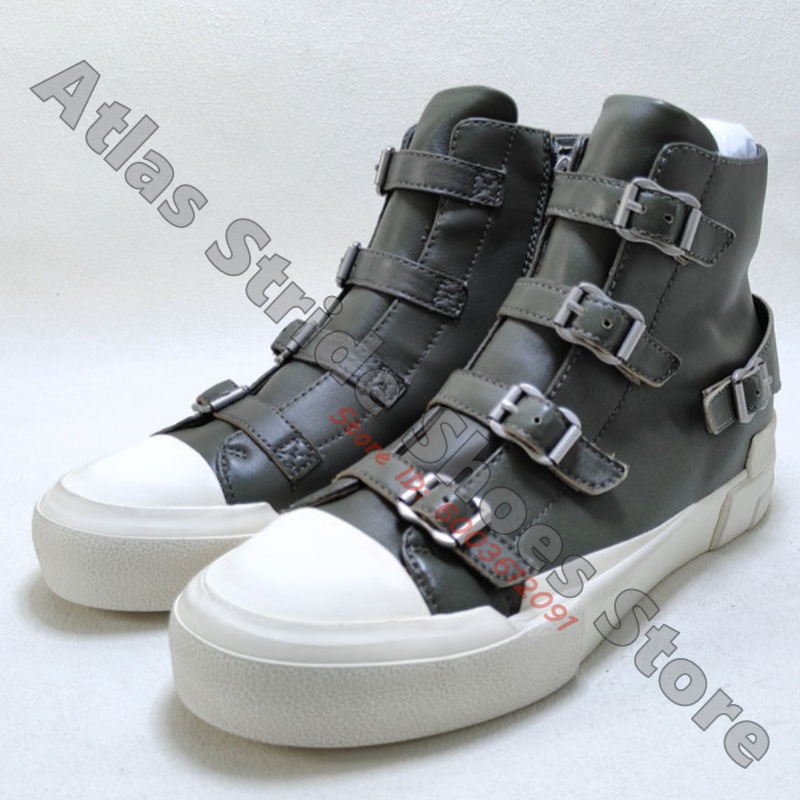Contrast High Top Sneakers Mul - Mesh Strap Metal 评论和价格