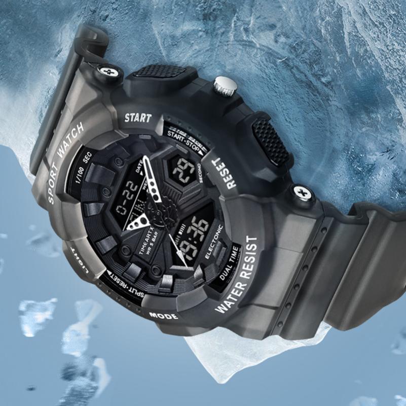 TIMEARTX Men's Watch Luxury Mu - Rubber Strap Diver 评论和价格