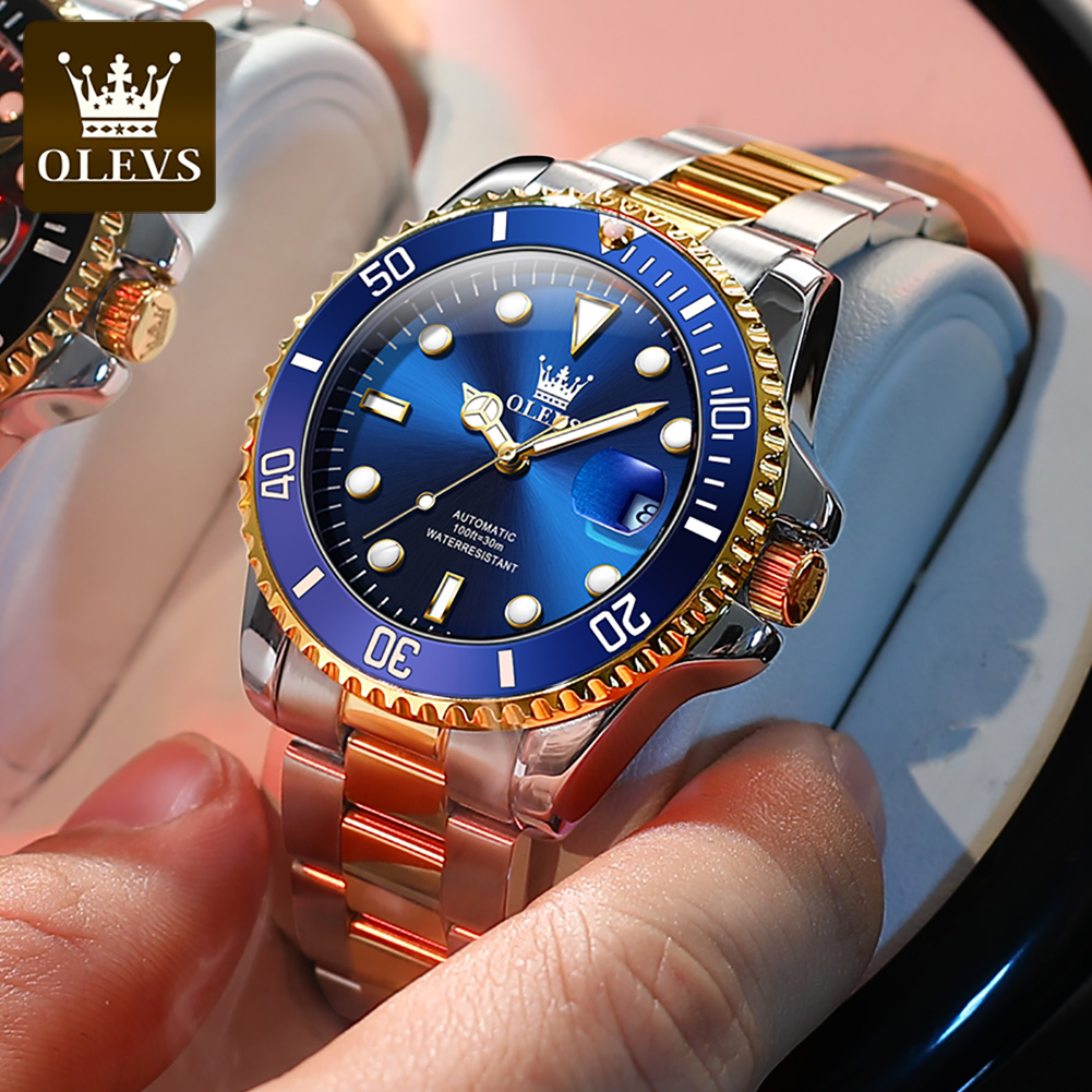 OLEVS Men Automatic Watch Luxu - Rolex Watch Datejust 评论和价格