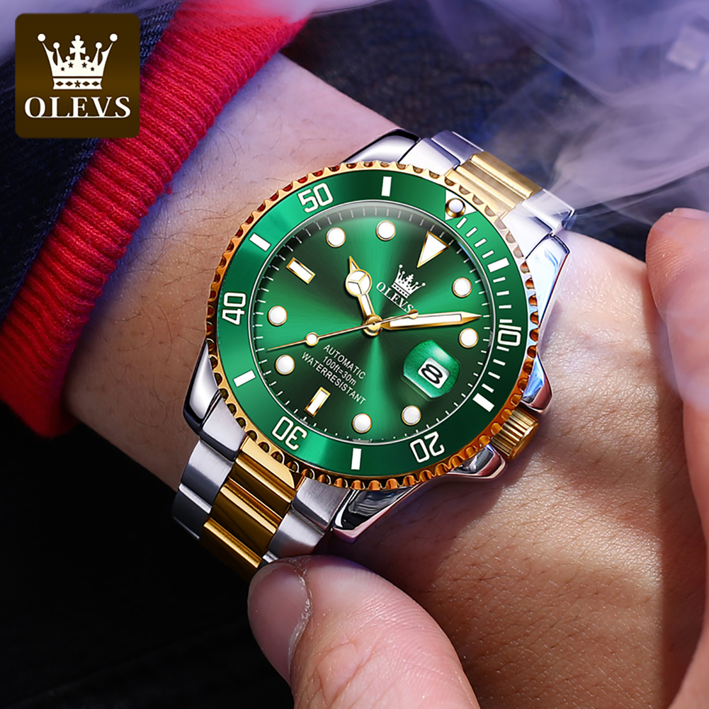 OLEVS Men Automatic Watch Luxu - Rolex Watch Datejust 评论和价格