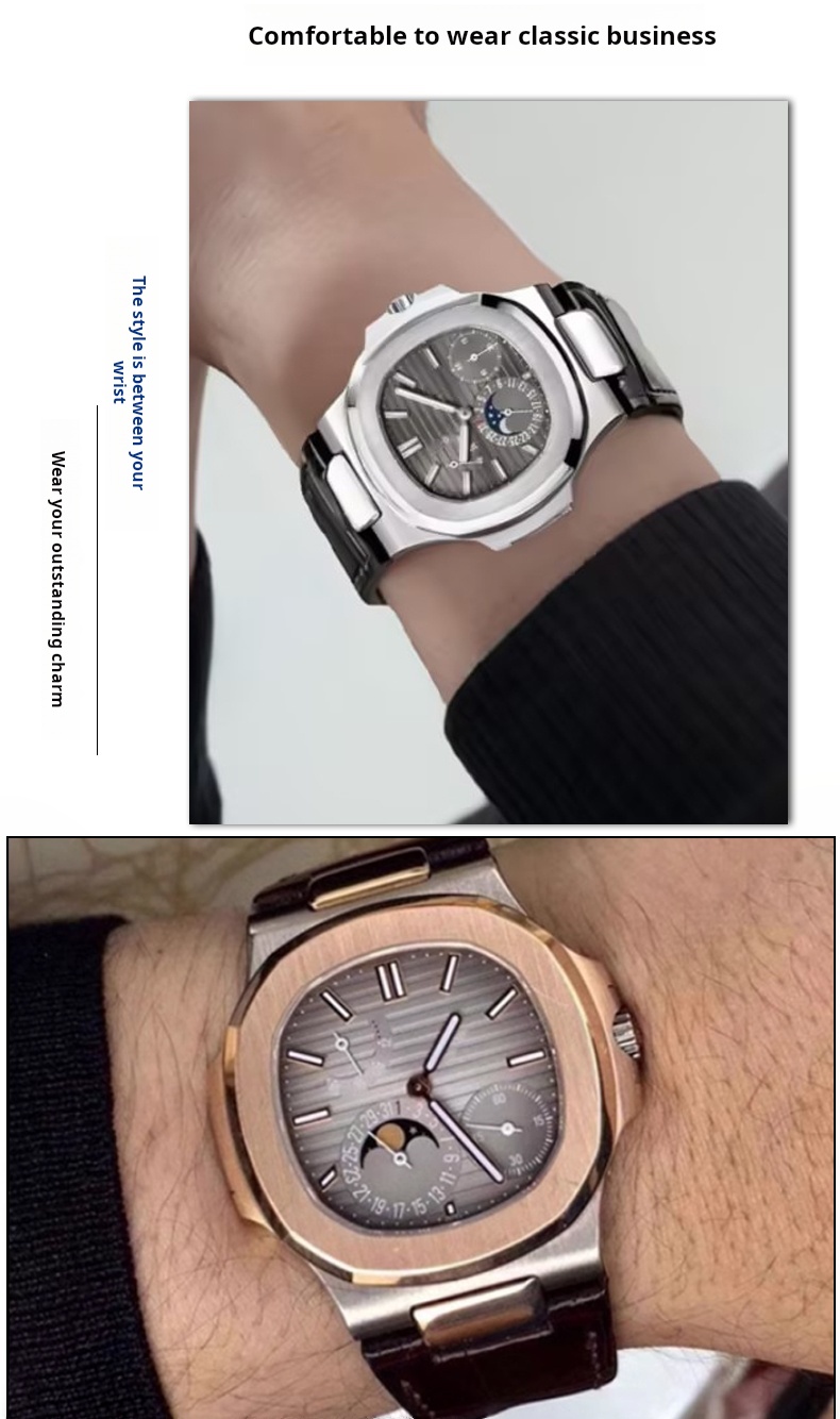 Crocodile Watchband Metal Head - Patek Philippe Watch Nautilus 评论和价格