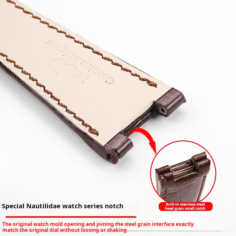 Crocodile Watchband Metal Head - Patek Philippe Watch Nautilus 评论和价格