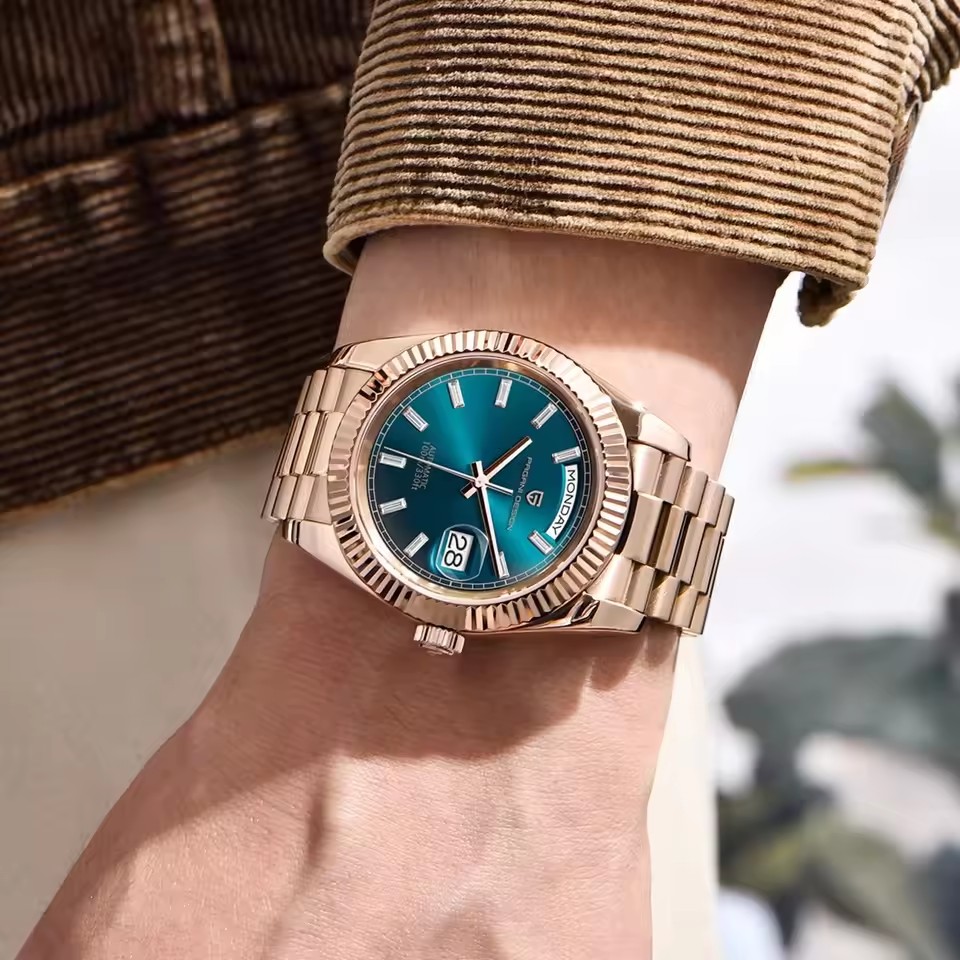 PAGANI DESIGN New Rose Gold Co - Rolex Watch Datejust 评论和价格
