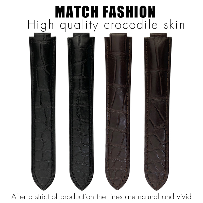 Crocodile Leather Watch Strap  - Cartier Watch Ballon Bleu 评论和价格