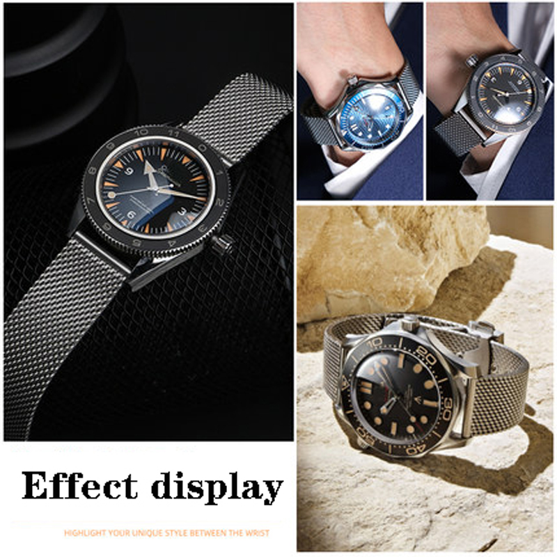 20mm 22mm solid Stainless Stee - Omega Watch Seamaster 评论和价格
