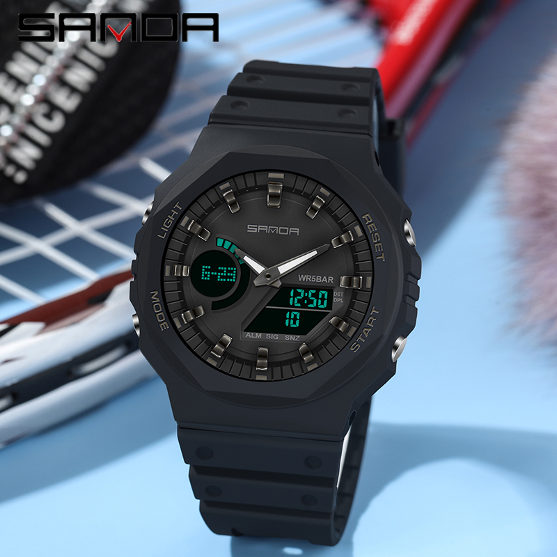 SANDA Top Luxury Men's Quartz  - Seiko Watch 5 Sports 评论和价格