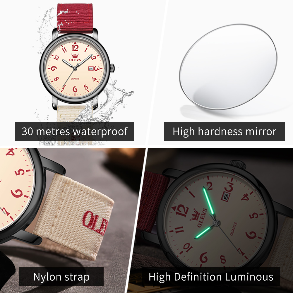 OLEVS Brand New Fashion Quartz - Canvas Strap Watch 评论和价格