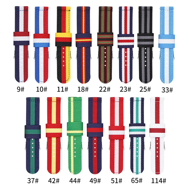 20mm 22mm Woven Nylon Strap fo - Canvas Strap Watch 评论和价格
