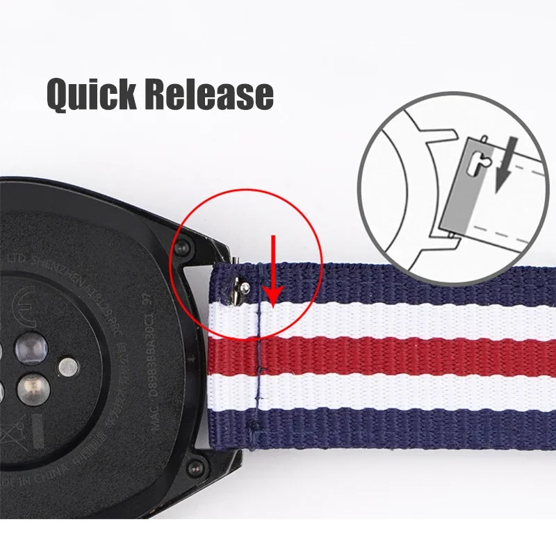 20mm 22mm Woven Nylon Strap fo - Canvas Strap Watch 评论和价格