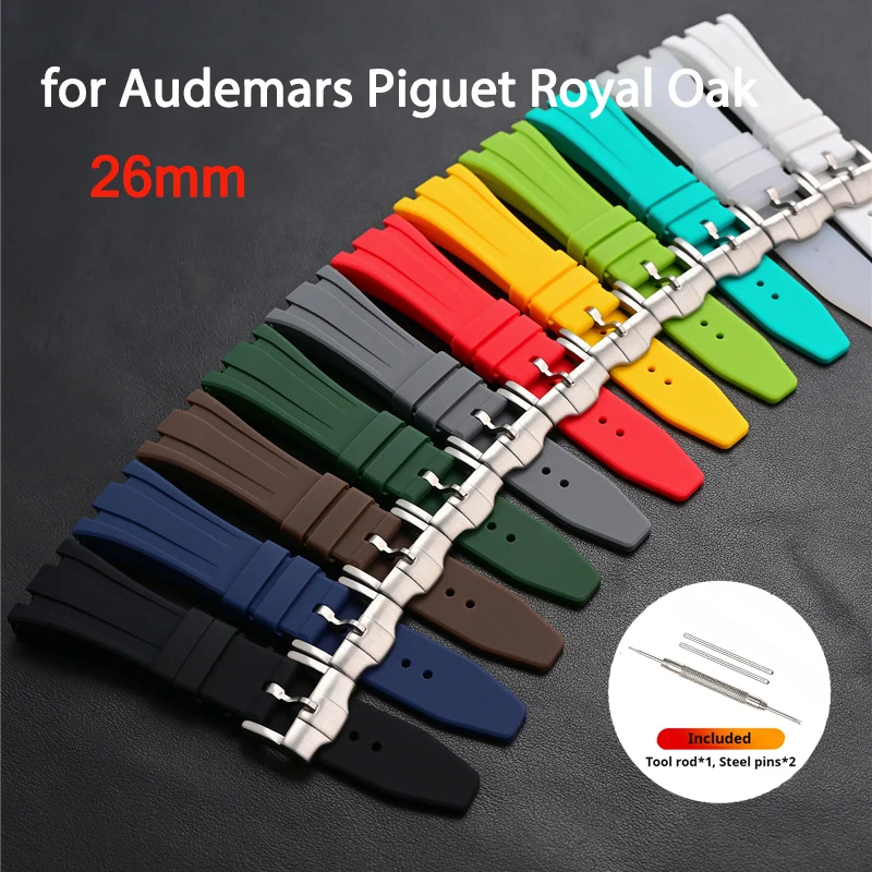 26mm Rubber Strap for Audemars - Audemars Piguet Watch Royal Oak Offshore 评论和价格