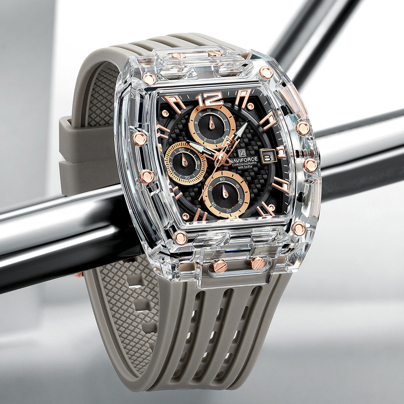 New NAVIFORCE Men's Quartz Mul - Rolex Watch Datejust 评论和价格