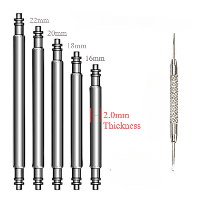 15pcs Watch Band Pin 2.0mm Dia - Spring Bar Tool Set 评论和价格