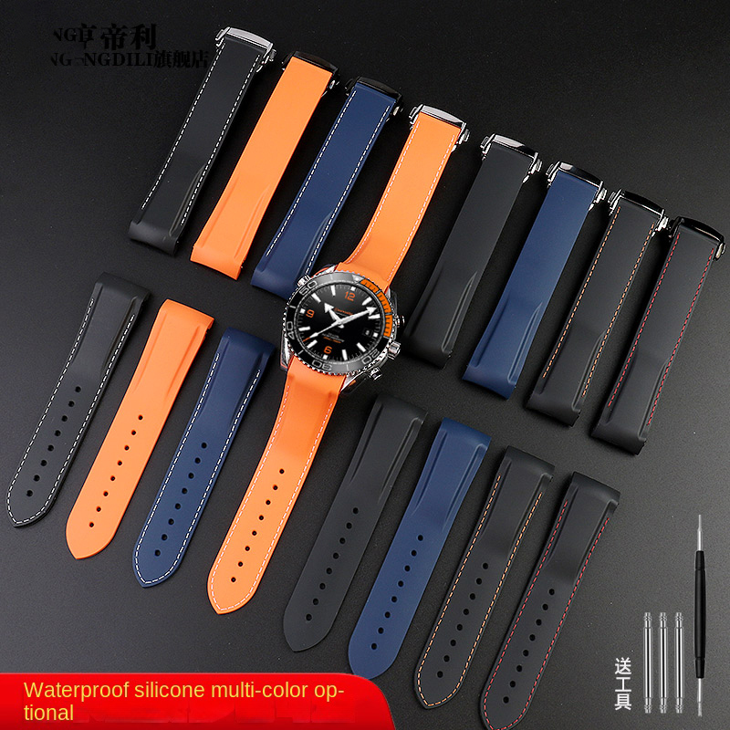 22mm silicone strap For Omega  - Omega Watch Seamaster 评论和价格