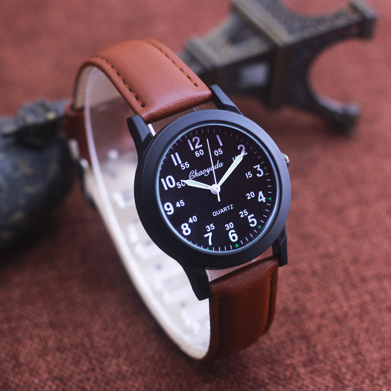 Chaoyada Fashion Men Boys Leat - Leather Watch Band Men 评论和价格
