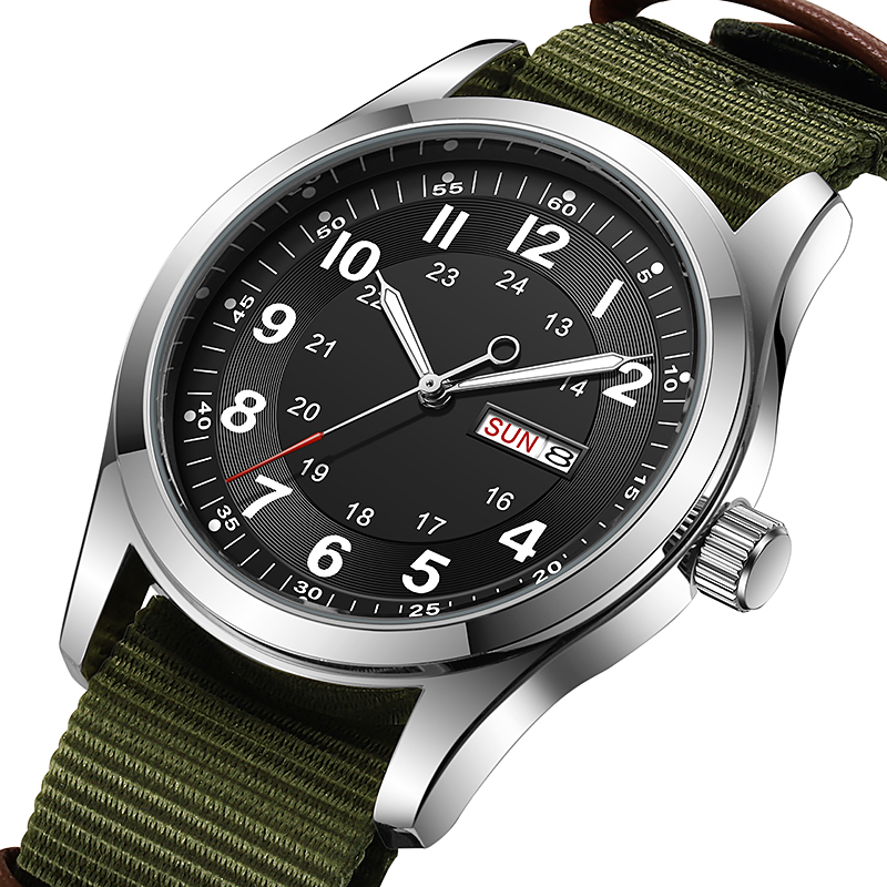 2026 Men's 42mm Watch Glow in  - Canvas Strap Watch 评论和价格