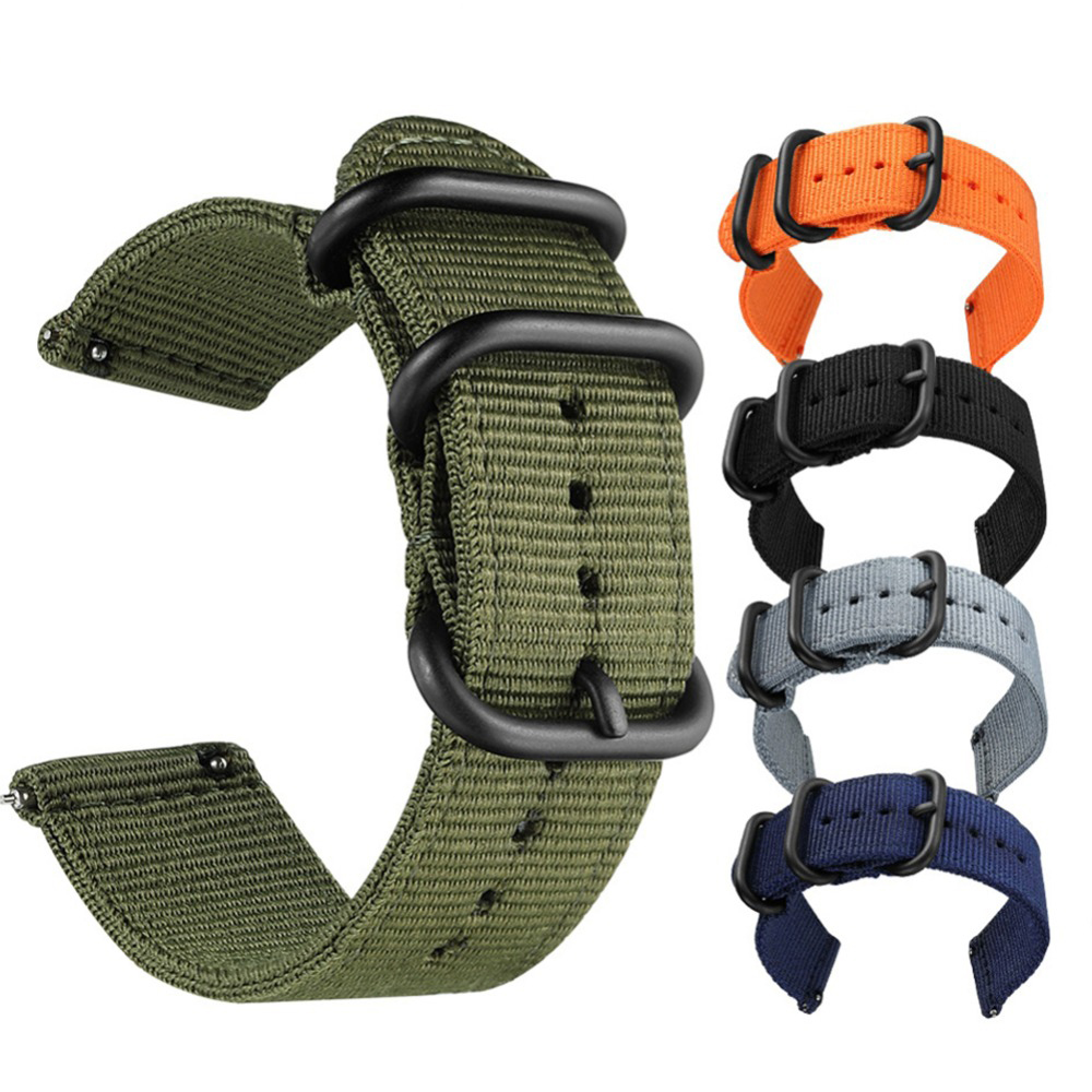 20mm 22 mm Canvas Sport Nylon  - Canvas Strap Watch 评论和价格