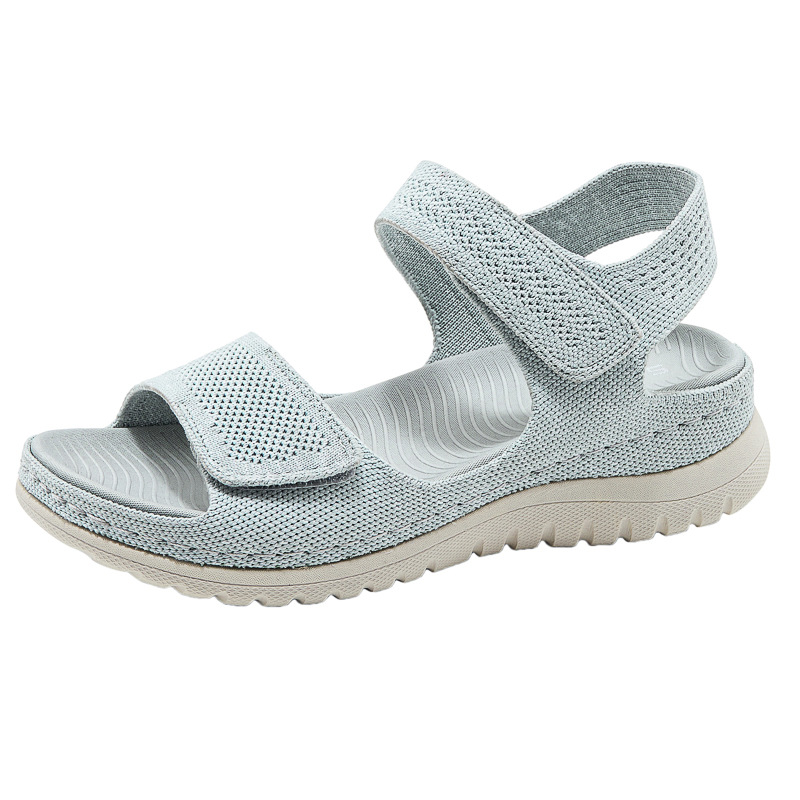 Ladies Knit Mesh Platform Spor - Sport Loop Velcro 评论和价格